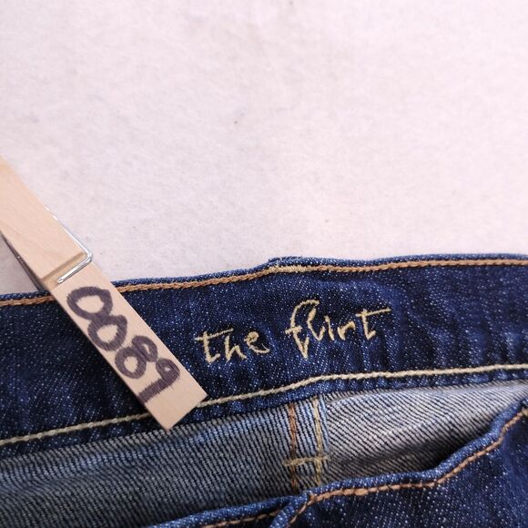 The Flirt Casual Button Zip Denim Medium Wash Jeans Womens Size 10 Blue - Picture 5 of 10